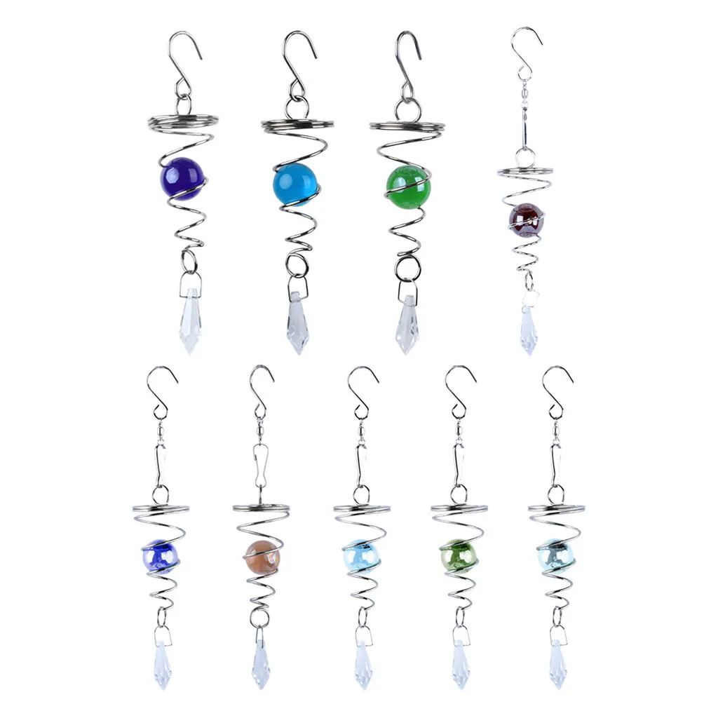 WindChimeGlassBallHangingPendantHomeDecorationsWindTail