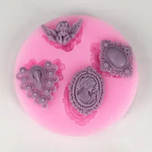 BK1036 алмаз, ангел аромат гипсовый Декор силиконовые формы