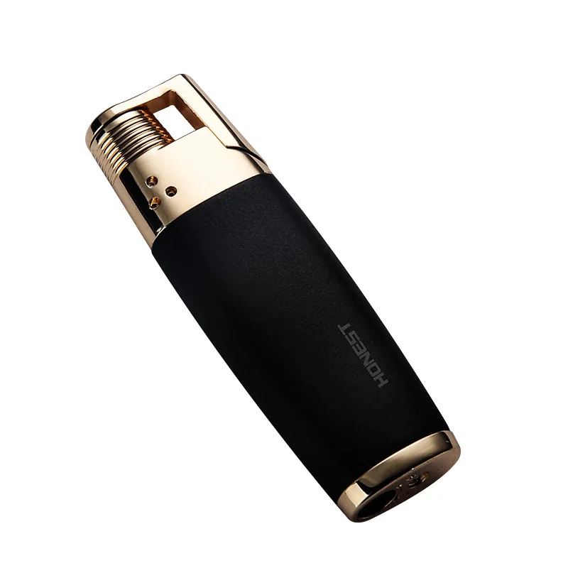 

Matting Colors Metal Cigarette Accessories Compact Jet Butane Torch Lighter Men Gift Windproof Creative Inflated Gas Lighters