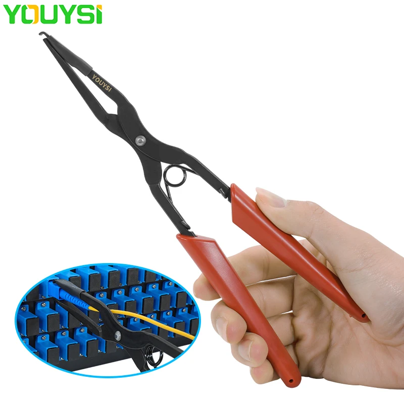 

YOUYSI YYS-335 Fiber Optic Room Tools Optical Fiber Flange Clip Line Pliers SC/LC Connector Plug Clamp Pull Tool