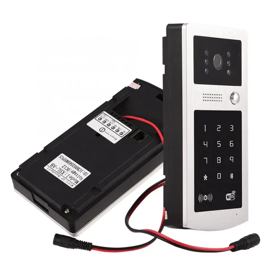 

WiFi Video Doorbell Phone Intercom HD Camera Motion Detection ID Code Keypad for iOS Android US/UK Plug Clearance Sale