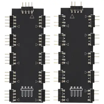 

Computer 10-Channel RGB Hub PC MOD Motherboard RGB Fan Extension Cable