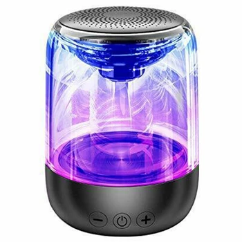 

Bluetooth Speaker, Portable Adjustable 7-Color Light 360° Stereo Sound Crystal