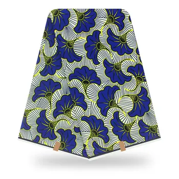 

Ankara Wax Print Fabrics Full Cotton Batik Cloth Fabric For Wedding Party Dress 6Yards African Real Wax print Fabric