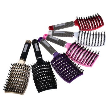 

Hair Scalp Massage Comb Hairbrush Women Wet Curly Hair Brush For Salon Hairdressing Styling Tools