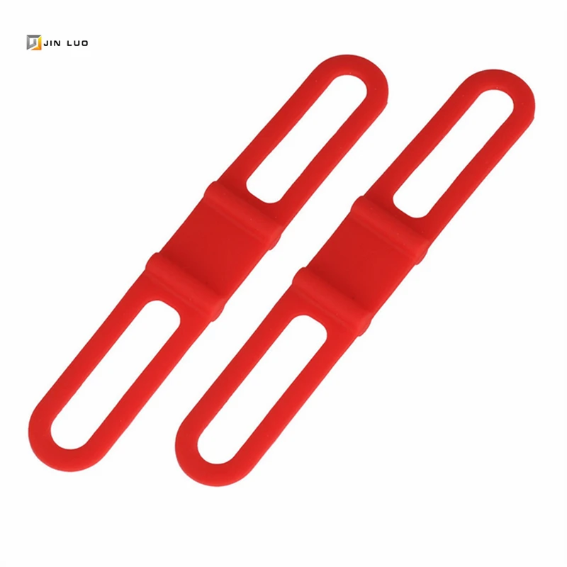 Best 1 Pair Bicycle Strap MTB Road Bike High Elasticity Silicone Bandage For Flashlight Pump Speedeometer Holder Cycling Accessories