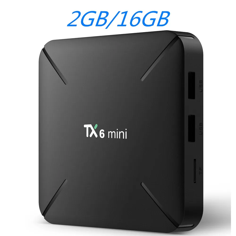 TX6 Mini 2GB 16GB TX6 Мини Android 9,0 Smart tv Box Allwinner H6 четырехъядерный телеприставка 2 Гб ОЗУ 16 Гб ПЗУ 2,4G Wifi Поддержка 4K медиаплеер TX6Mini - Цвет: TX6 Mini 2GB 16GB