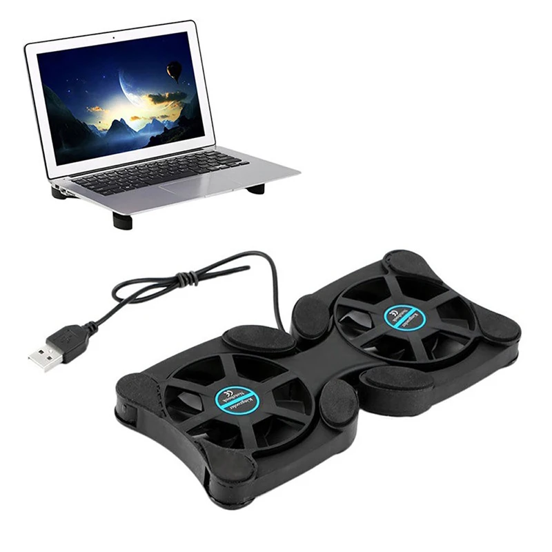 

Laptop Cooling Pad Fan For Computer External Aircooler Usb Cooler Foldable Laptop Stand For 14 Inch Notebook For Macbook Lenovo