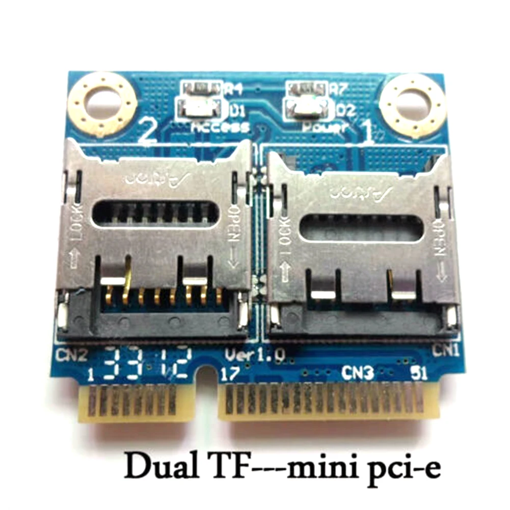 PCI-E к двойной Микро Мини Портативный Профессиональный высокоскоростной USB адаптер передачи данных стабильное хранение для ноутбуков кард-ридер