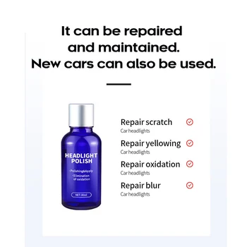 

30ml Car Headlight Plating Crystal Repair Agent Liquid Detailing Tools Maintenance Of Lamps Car refurbishment Scratch repair