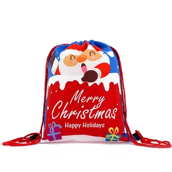 

new fashion backpack Women mini drawstring Backpack 3D printing travel softback bags men mochila bag Christmas Girs letter bag