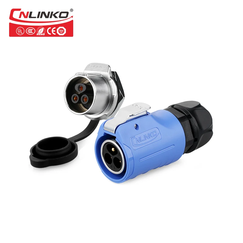 

1 pairs / lot Waterproof Connectors Cables 3 pins With Female Panel Mounting And Male Plug Adapter For Outdoor LED Lighting