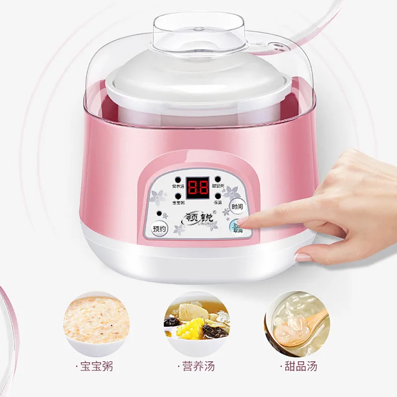 Smart Subscription Timing Fully Automatic Electric Stewing Pot Mini Small Ceramic Whiteware Slow Cooker Stewed Bird's Nest Water