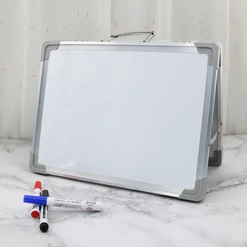 

Magnetic Desktop Foldable Whiteboard Mini Easel Double Sided with Holder for Kid 62KA