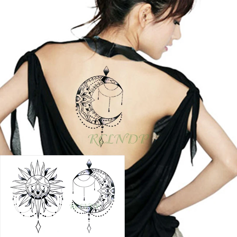 Водостойкая временная татуировка наклейка большого размера японская Манга Аниме культура тату наклейка s флэш-тату поддельные татуировки для девушек и женщин - Цвет: Бордовый
