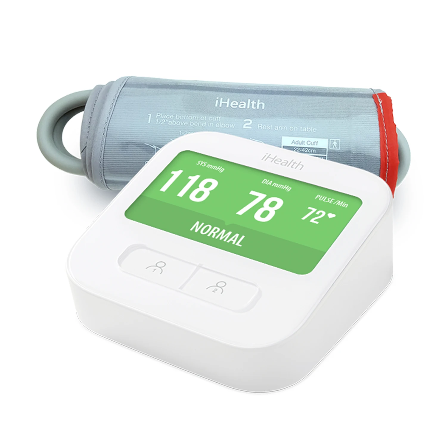 IHealth BPM1 умный монитор артериального давления на руку цифровой Сфигмоманометр BT 4,0 аудио чтение большой дисплей сравнение результатов
