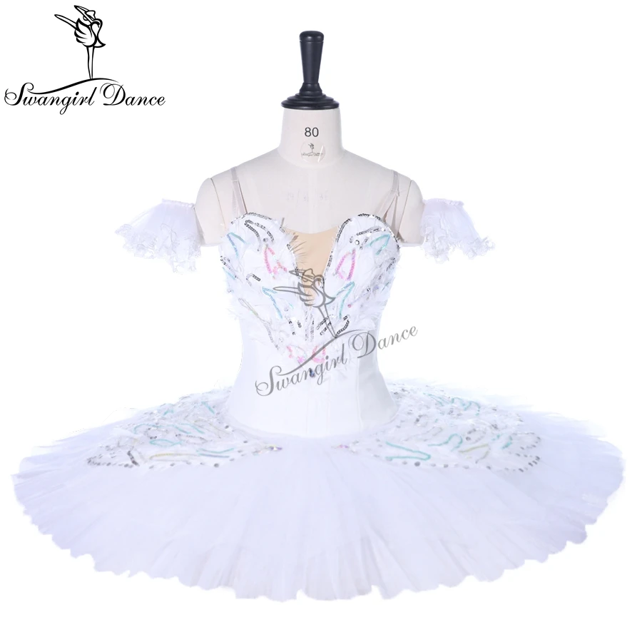 Dying White Swan Professional Ballet Tutu  Women Performance Classical Ballet Stage Costumes BT9257