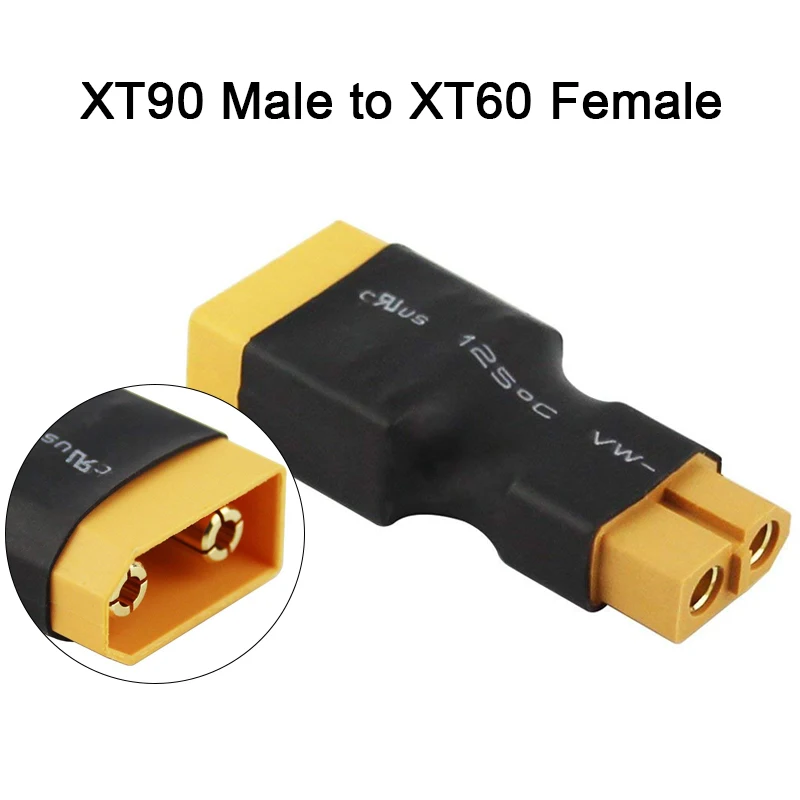 Amass адаптер XT60 к XT90 EC5 EC3 TRX T Deans XT30U гнездовые штекерные разъемы 4,0 мм разъем типа "банан" RC Lipo части управления батареей DIY - Цвет: XT90 Male to XT60