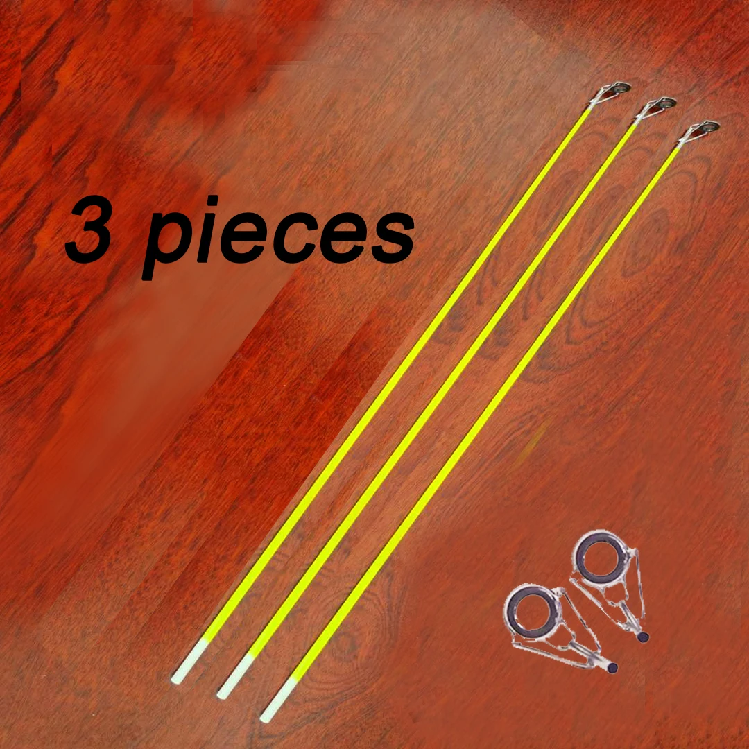 2.6mm-4.6mm 3 Pieces 40cm Sea Rod Slight Fishing Rod Matching Section Fishing Tip Sea Section Solid Repair