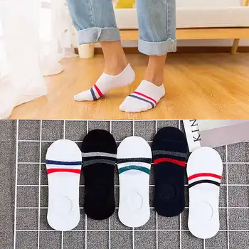 

Men's socks cotton spring and summer thin low top shallow mouth invisible socks silicone antiskid men's cotton socks