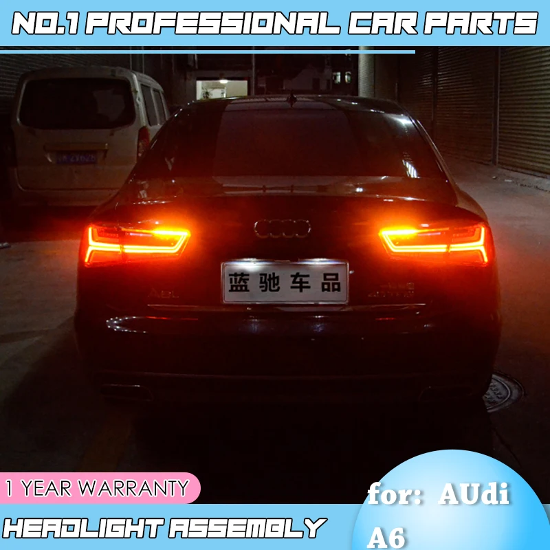 Автомобильные аксессуары для задних фонарей Audi A6 2012 2016 светодиодный ные задние