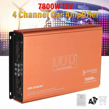

12V 7800W 4 Channel Car Amplifier Speaker Vehicle Amplifier Power Stereo Amp Auto Audio Power Amplifier Car Audio Amplifier