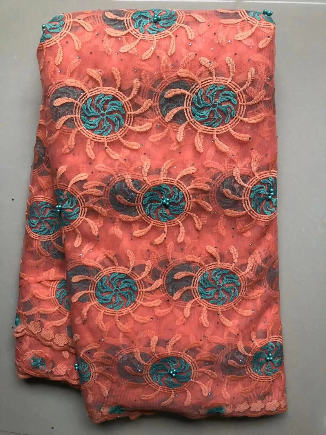 

New French Milk Silk Net Lace Fabric 2019 High Quality African Tulle Lace Fabric With Rhinestone For Nigerian Wedding HLL4710