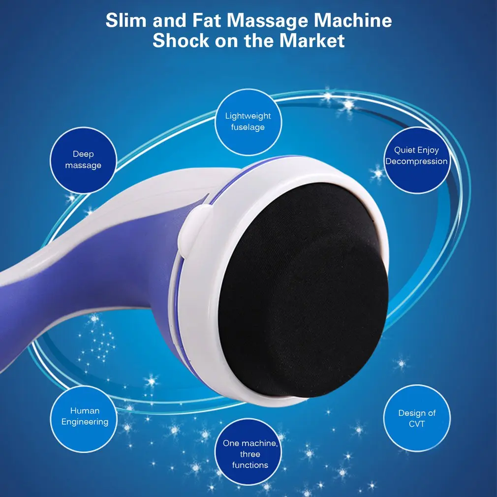 5 In 1 Full Body Relax Electric Massager Frequency Vibration Fat Burning Instrument Slimming Scraping Therapy 2