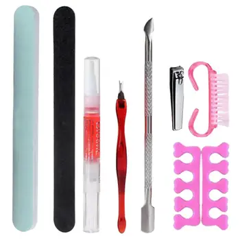 

9Pcs Nail Tool Creative Cuticle Fork Burnishing Stick for Nail Salon