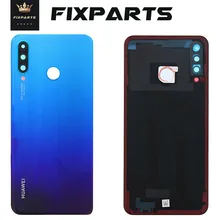 Оригинальное заднее стекло huawei P30 Lite крышка батареи задняя дверь Корпус чехол с объективом камеры huawei Nova 4e P30 Lite крышка батареи