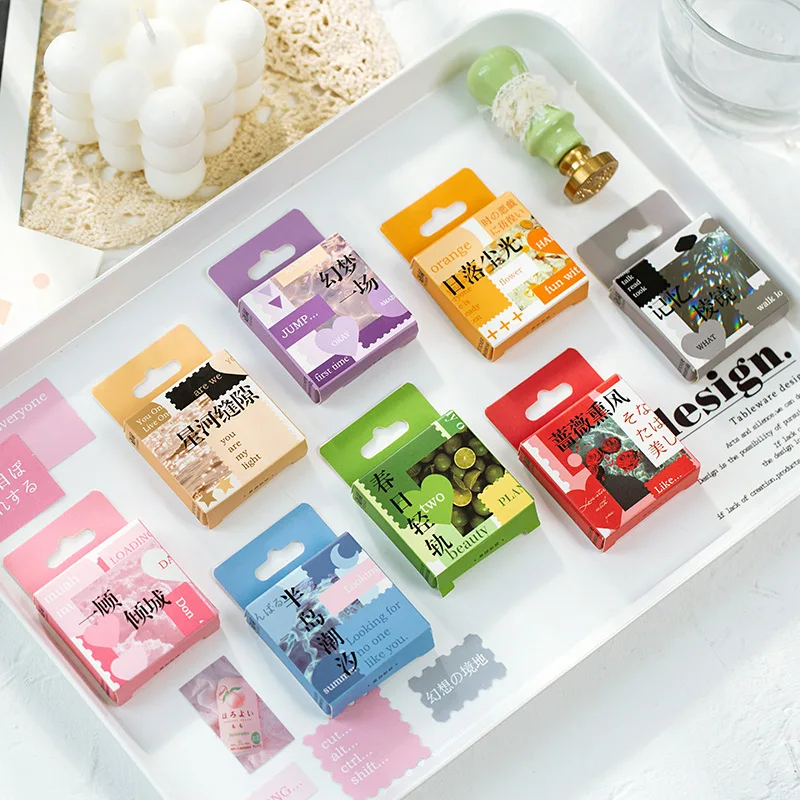 50 pcs/set The Silent Whisper Cute Paper Stickers Korean Journal Scrapbooking Diy Stationery Diary Sticker | Канцтовары для офиса