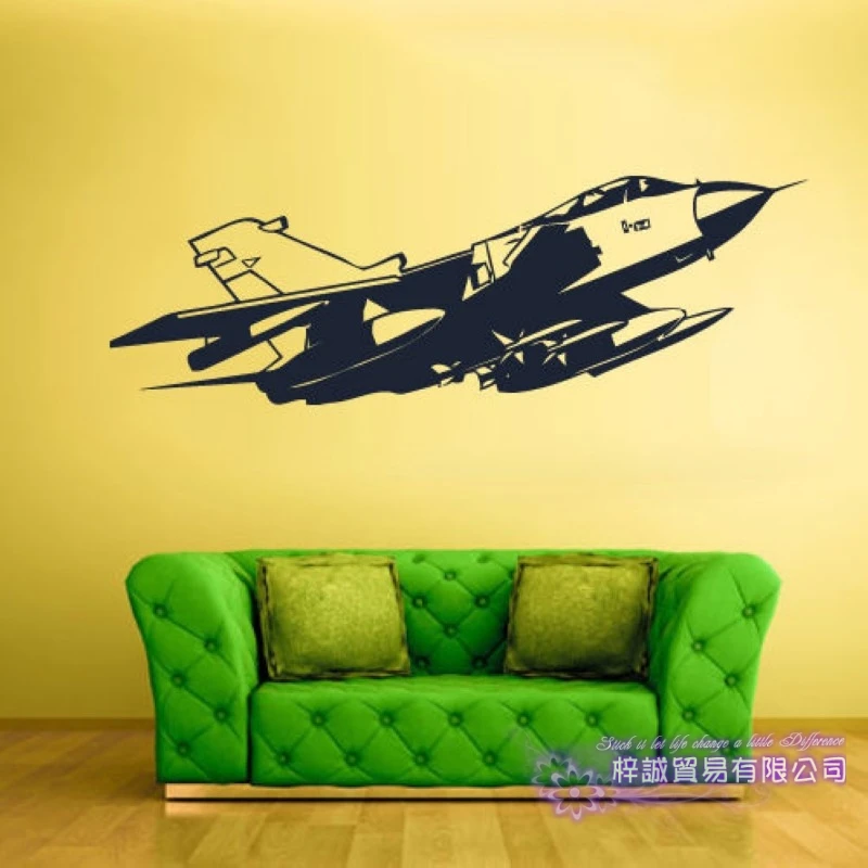 Airplane Sticker Vehicle Decal Classic Aircraft Posters Vinyl Wall Decals Aeroplane Parede Decor Mural Airplane Sticker