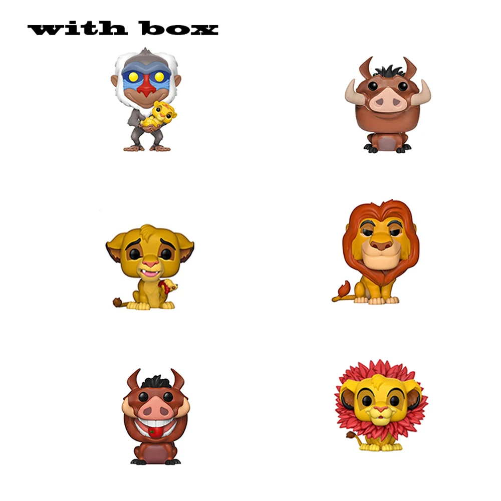 Король Лев Симба луу Пумба муфаса Фигурки игрушки ПВХ Коллекционная модель