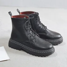 Ботинки Martin; Женская обувь в английском стиле; Новинка года; ботинки на толстой подошве; красные ботинки с сеткой; сезон осень-зима; короткие ботинки цилиндрической формы