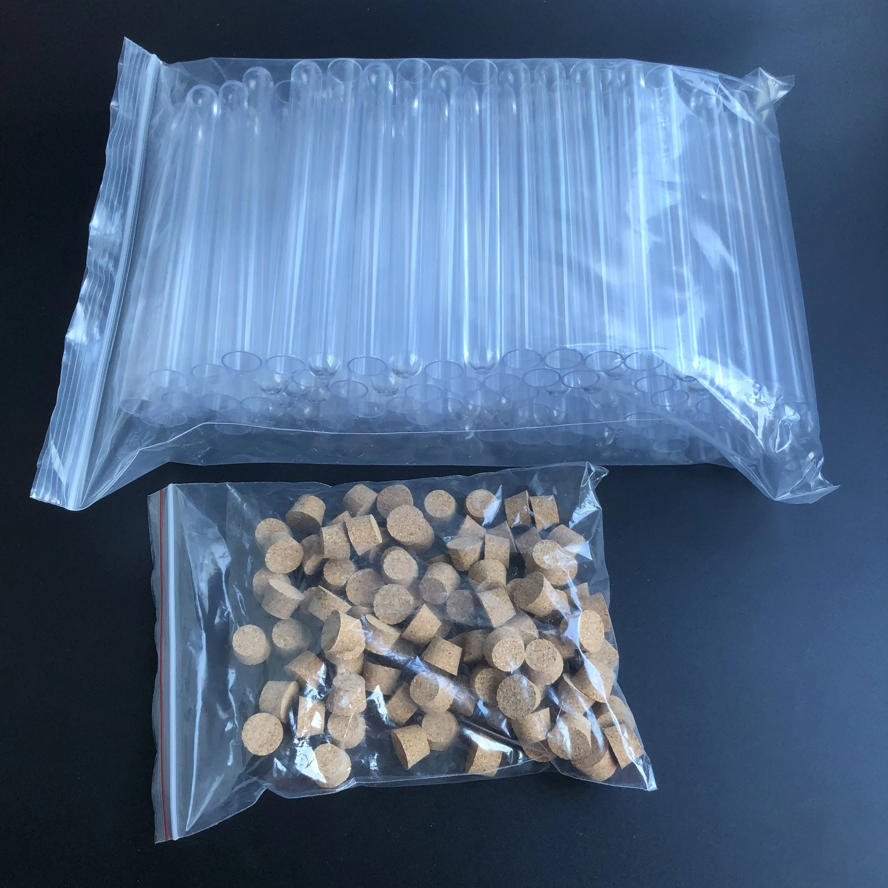 Girls'love Talk Lot De 20 Tubes à Essai En Plastique Transparent Avec Bouchon 18