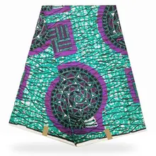 Miss L Высокое качество Настоящая Африканская вощеная ткань принтом 6 ярдов/шт хлопок HL19S112062