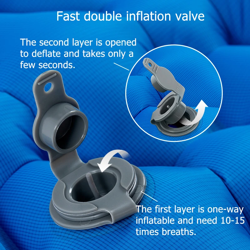 Naturehike Inflatable Mattress Ultralight Waterproof Compact Air Mat Single Sleeping Pad Travel Folding Bed Camping Mat