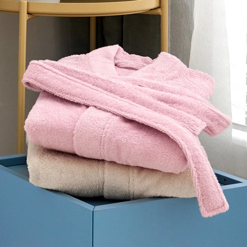Wrap Bath Towel Soft Bathrobe Washcloth for Home Hotel 100%cotton Camel Pink Color Adult Kids Wearable Shower Towels Textile M L