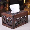 Thai retro wood tissue box Living room creative European tray Tray paper  napkin  lo922410 3