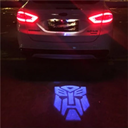 Универсальный автомобильный эмблема, модификация логотипа автомобиля, задний светильник s, светодиодный противотуманный прожектор, прожектор, светильник - Испускаемый цвет: Model C
