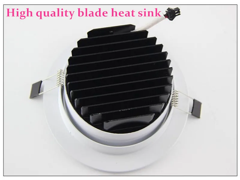 Super bright recessed Dimmable LED COB Downlights 5W 7W 9W 12W 15W 18W LED Spot lights AC85-265V LED decoration Ceiling Lamp