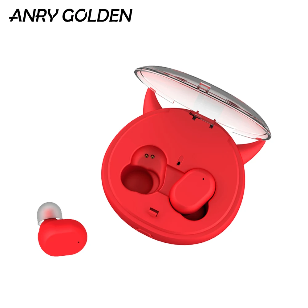 Economici ANRY Little Devil Auricolari Bluetooth Wireless Blutooth 5.0 TWS in ear Auricolari IPX5 Impermeabile Mini Auricolare 3D Stereo