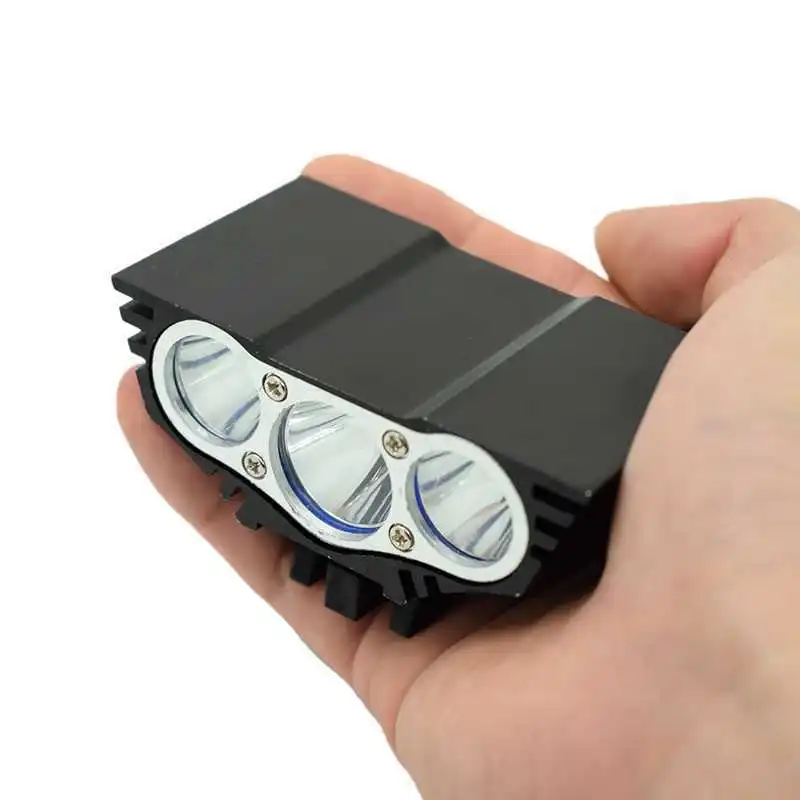 5000 Lumens X3 Bike Light 3*T6 LED Bicycle Front Light 4 Modes Mountain Bike Headlight Cycling Head Lamp + 18650 Battery Pack