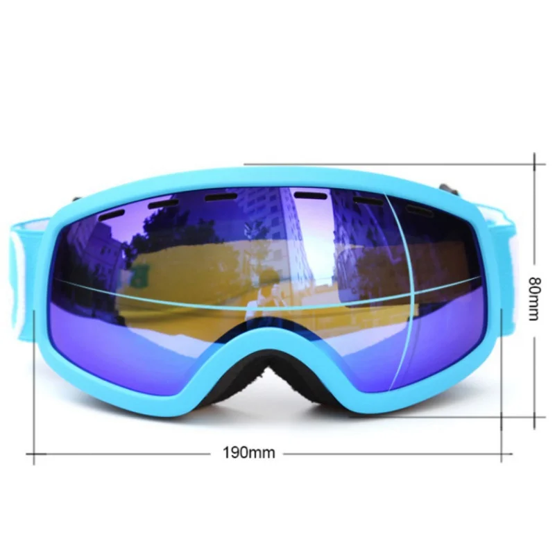 

Kid Ski Goggles Double Layers UV400 Anti-fog For Children Anti-fog Glasses Skiing Girls Boys Snowboard Spherical Child Goggles