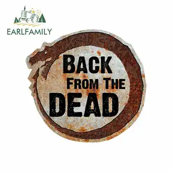 

EARLFAMILY 13cm x 12.2cm For Back From The Dead Novelty Decal Personality Stickers Vintage Drag Racing Decal Sticker Car Styling