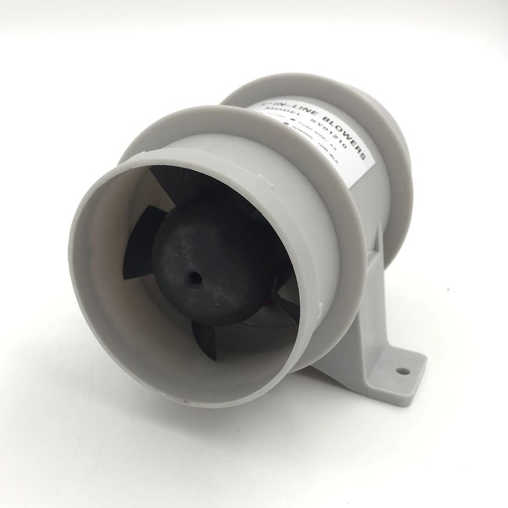 High Air Flow 3 Inch In-Line Bilge Quiet Blower 12 Volt - 3inch Dia. Hose
