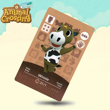 

046 Winnie Animal Crossing Card Amiibo Cards Work for Switch NS 3DS Games