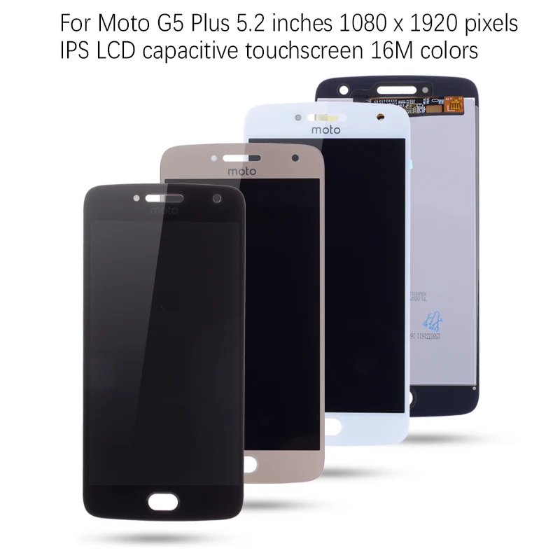 Для Motorola Moto G5 Plus ЖК-дисплей XT1685 XT1683 ЖК-экран T дигитайзер Запасные части