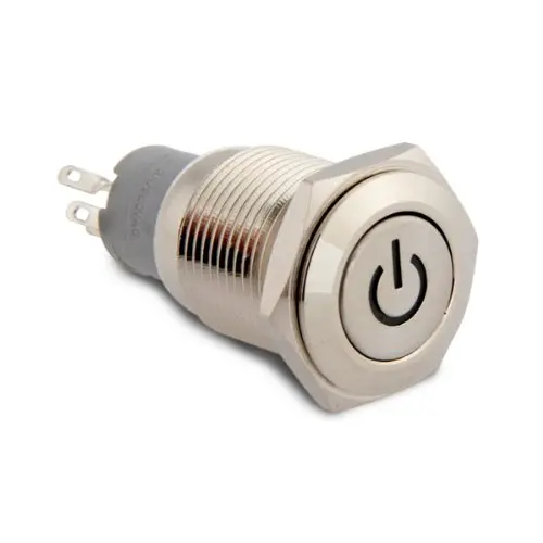 

16mm 12V Red LED On/Off Push Buttons Switch for Car Auto Boat