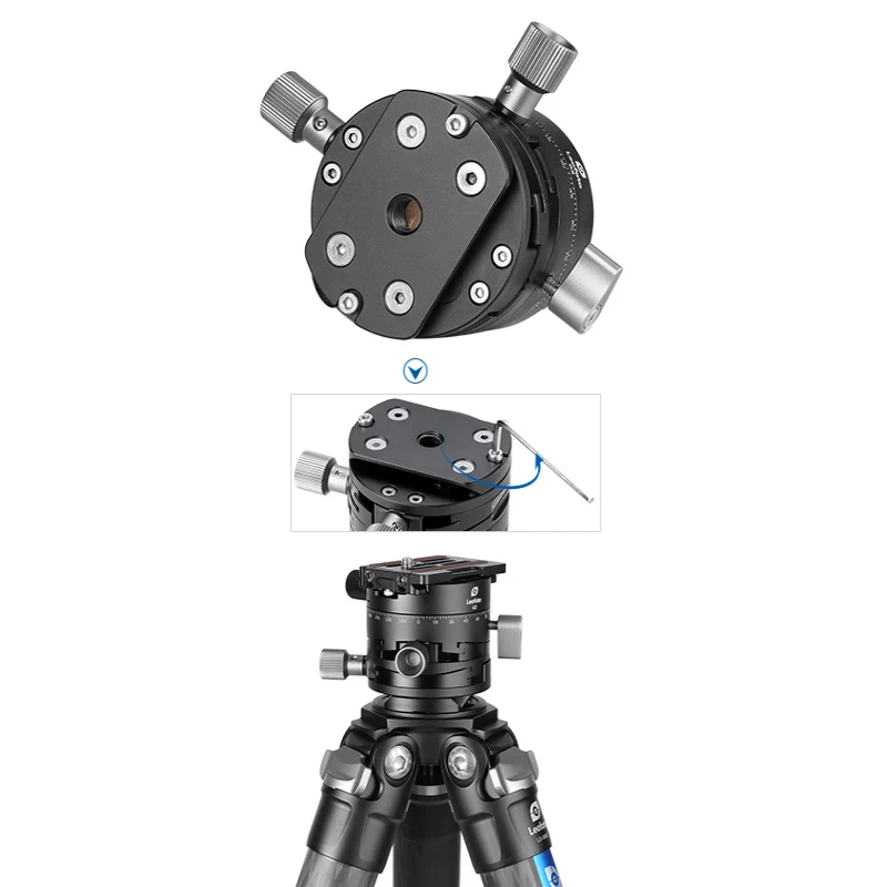 G2+ NP-60 3 в 1 панорама Редукторная шаровая Головка двухосевая Регулировка+ панорама для аксессуаров камеры